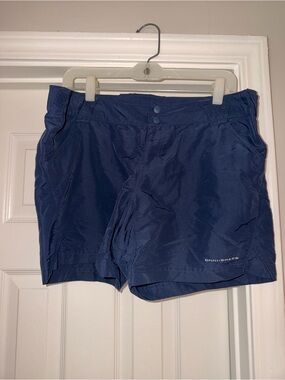 Columbia PFG Navy Blue Athletic Shorts